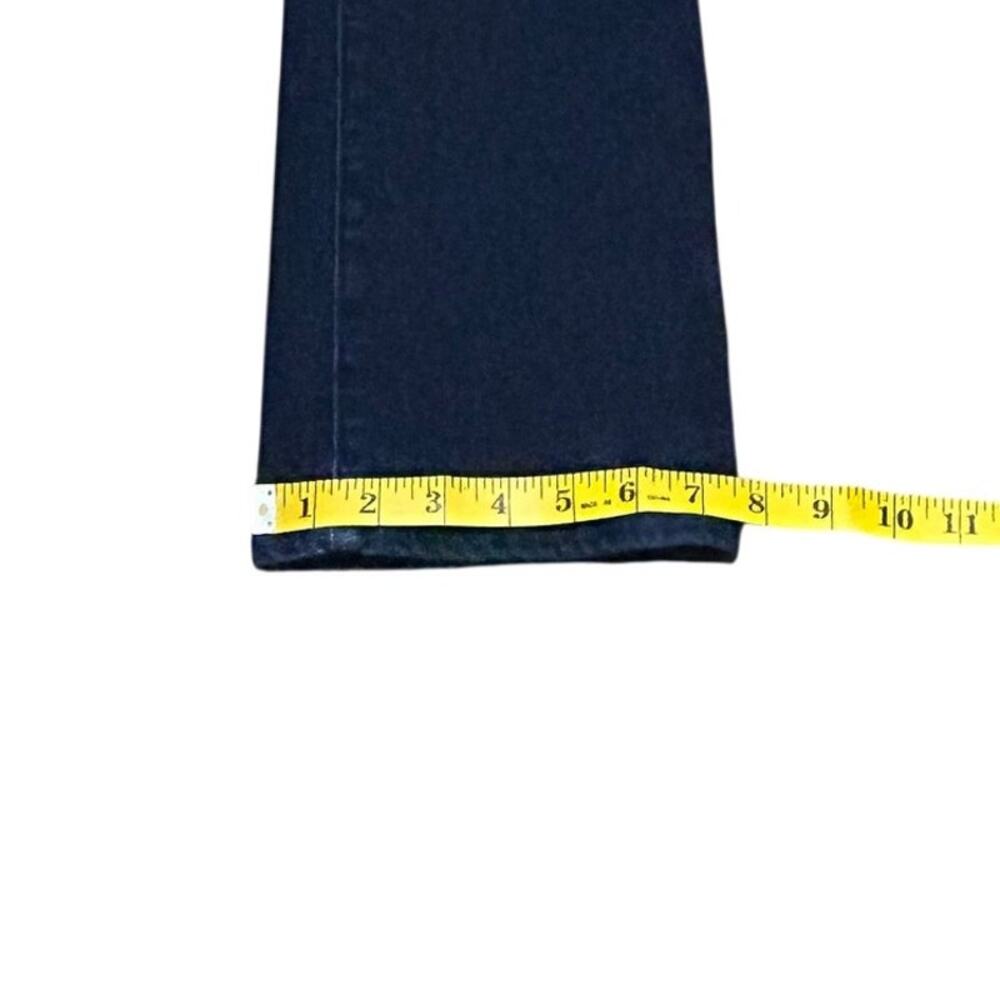 PAIGE Femme High Rise Slim Straight Jeans Lumiere Dark Wash Size 25 - Picture 13 of 13